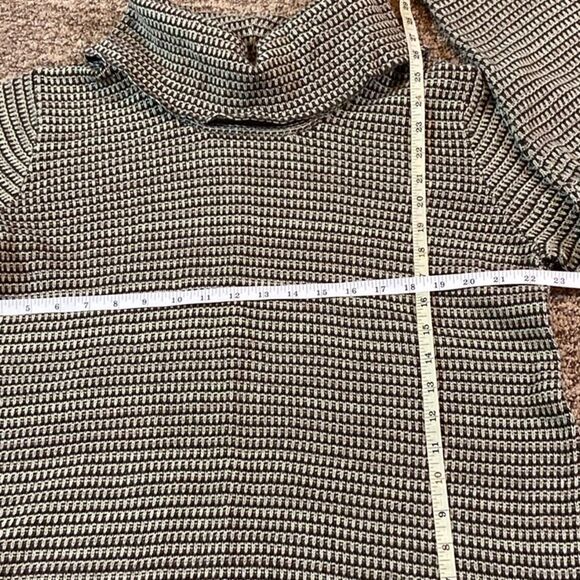 Eight Striped Cowl Neck Sweater 💯 % Cotton Knit Size XL - Picture 5 of 5